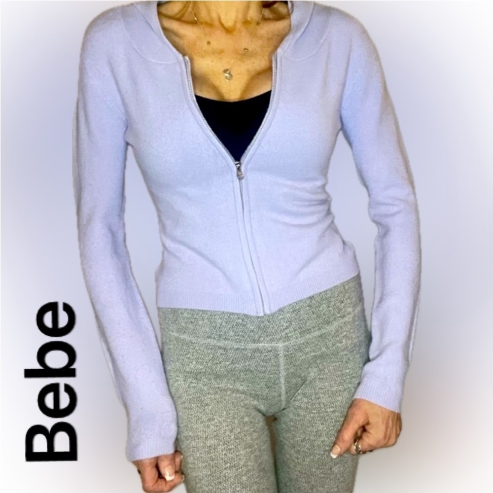 Bebe Lavender hooded sweater